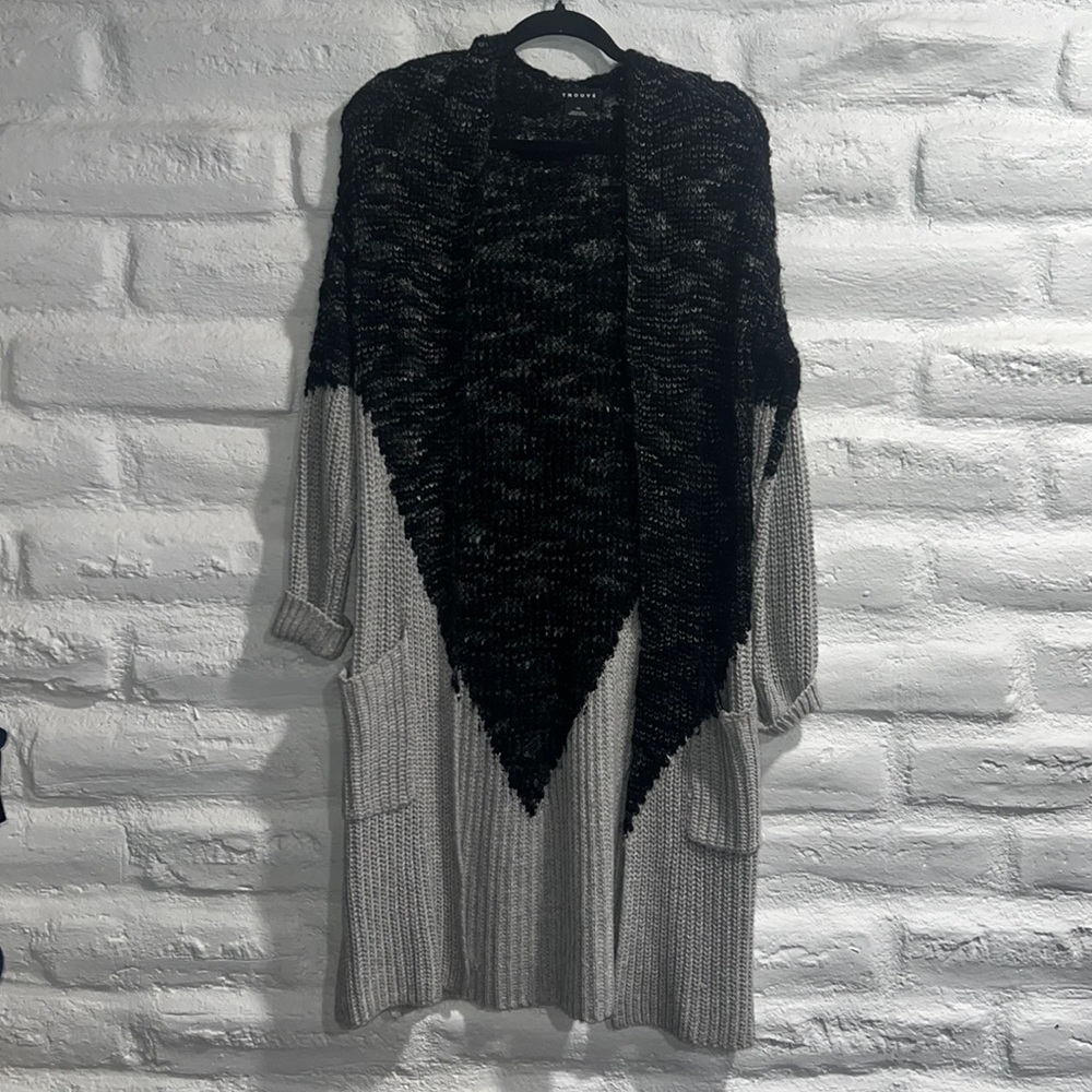 Trouve Duster open long cardigan